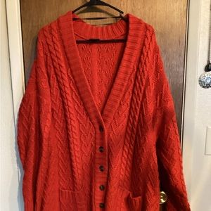 Torrid cable knit sweater. Heart pattern.